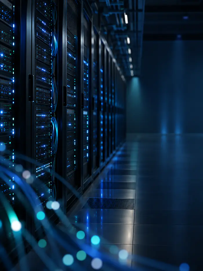 İstanbul Datacasa TIER III veri merkezi sunucu koridoru