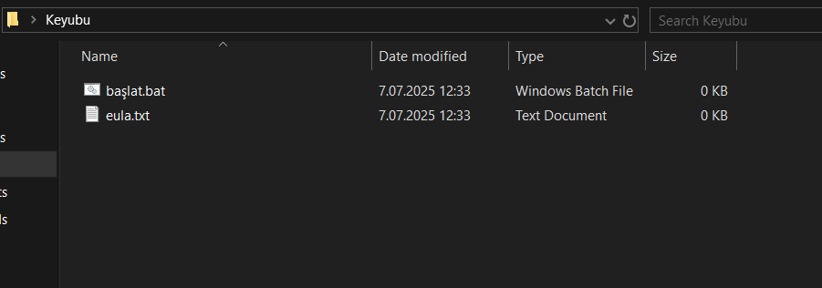 eula dosya içeriği düzenleme